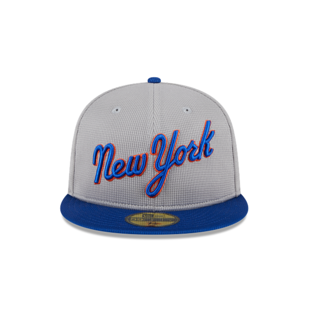 New York Mets New Era Batting Practice 59FIFTY Fitted Hat - Road2