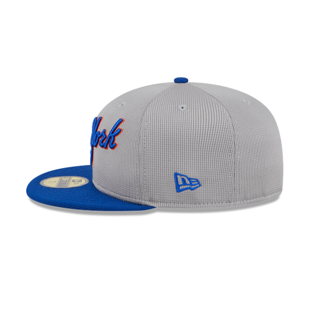 New York Mets New Era Batting Practice 59FIFTY Fitted Hat - Road3