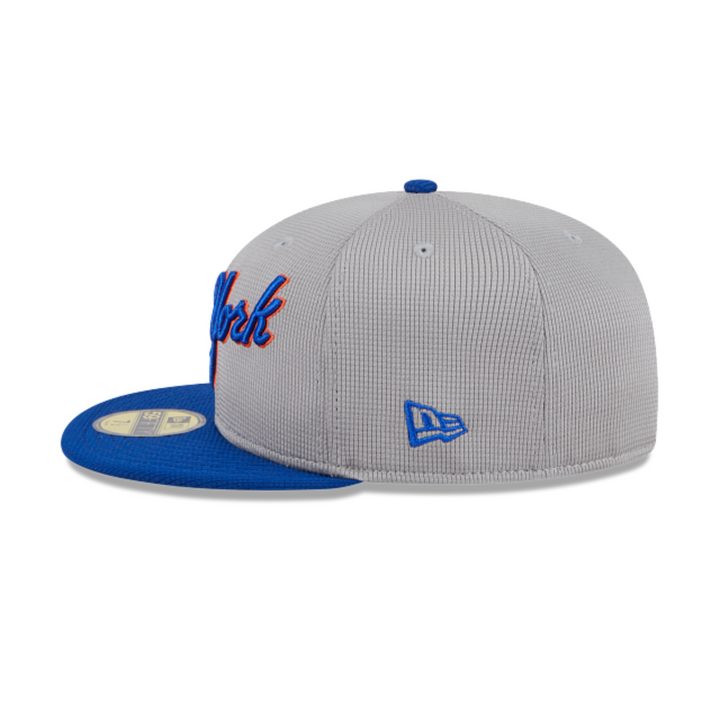 New York Mets New Era Batting Practice 59FIFTY Fitted Hat - Road3
