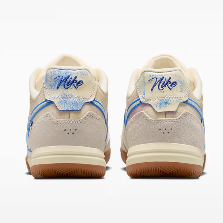 Nike Tiempo Streetgato PRM Indoor/Court Low-Top Soccer Shoes Coconut Milk Gum Blue Crystal