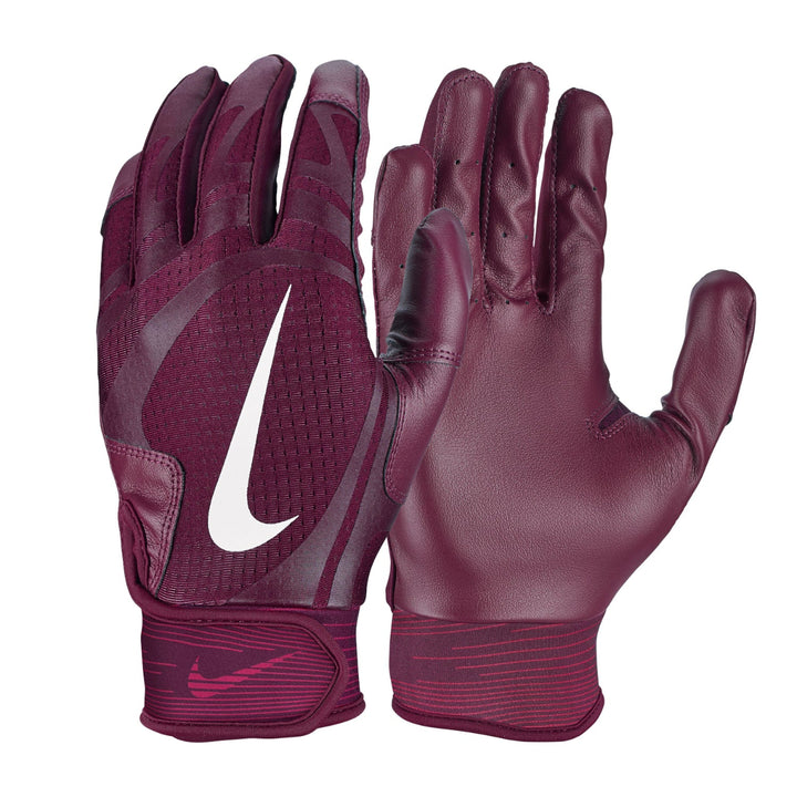 Nike Adult Alpha Huarache Edge Batting Gloves_Maroon