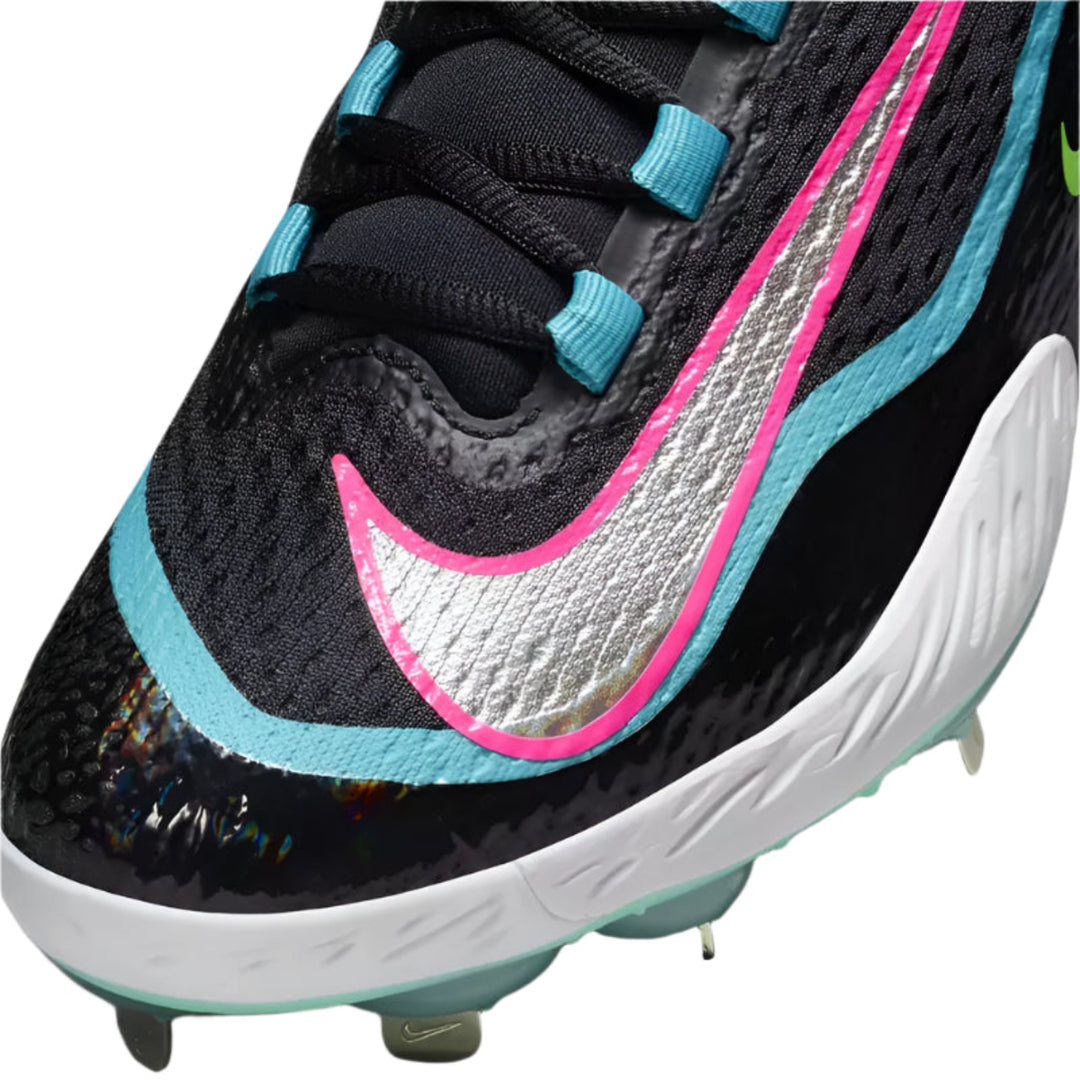 Nike Alpha Huarache Elite 4 Low Men's Baseball Cleats - (DJ6521) Black/Mint4