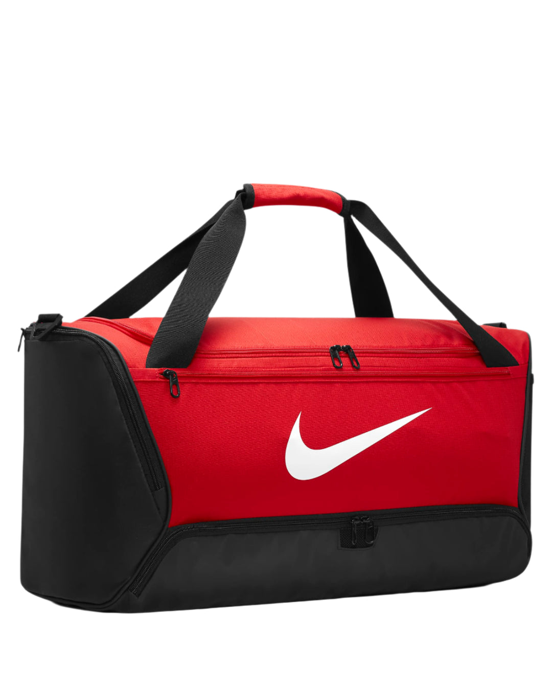 Nike Brasilia 9.5 Training Duffel Bag - Medium Duffel Bag 60L - Black Duffel Bag - Durable Sports Duffel - Travel Bag_Red3