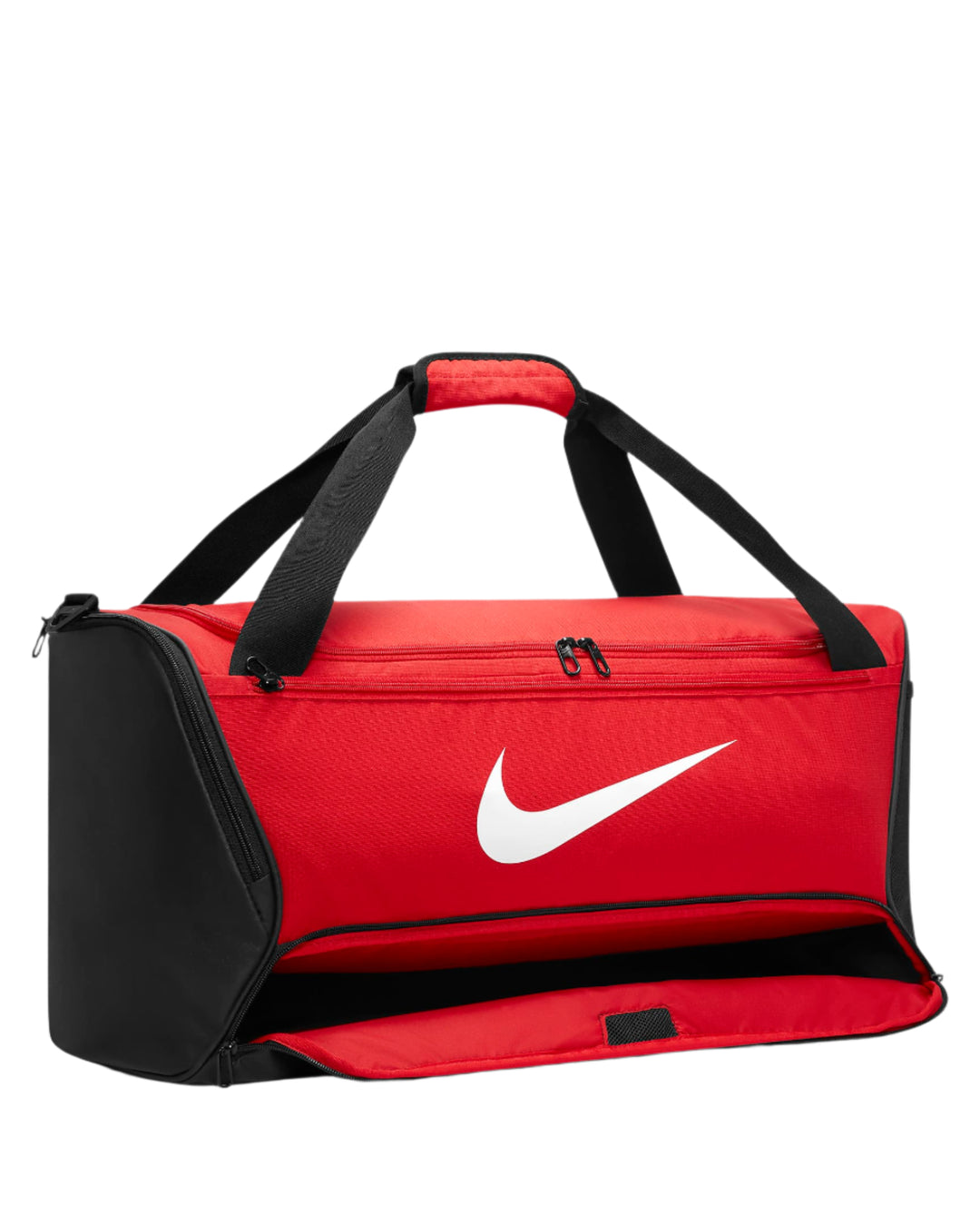 Nike Brasilia 9.5 Training Duffel Bag - Medium Duffel Bag 60L - Black Duffel Bag - Durable Sports Duffel - Travel Bag_Red4
