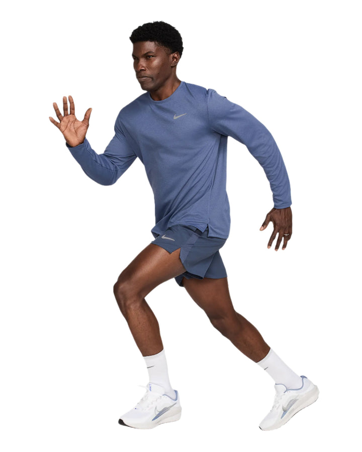 Nike Dri-FIT UV Men's Long Sleeve Fitness Top_Blue3