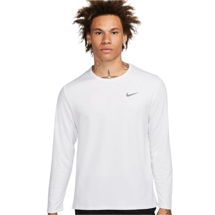 Nike Dri-FIT UV Men's Long Sleeve Fitness Top_White