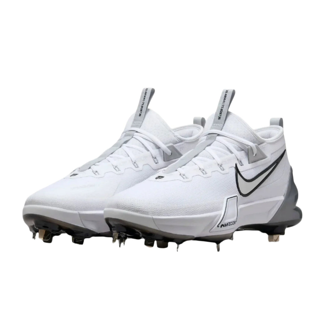 Nike Force Zoom Trout 9 Elite White/Metallic Silver-Black
