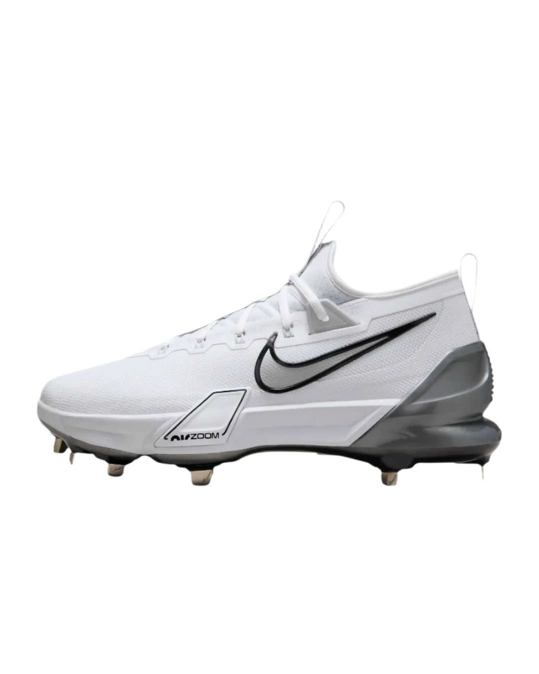 Nike Force Zoom Trout 9 Elite White/Metallic Silver-Black1