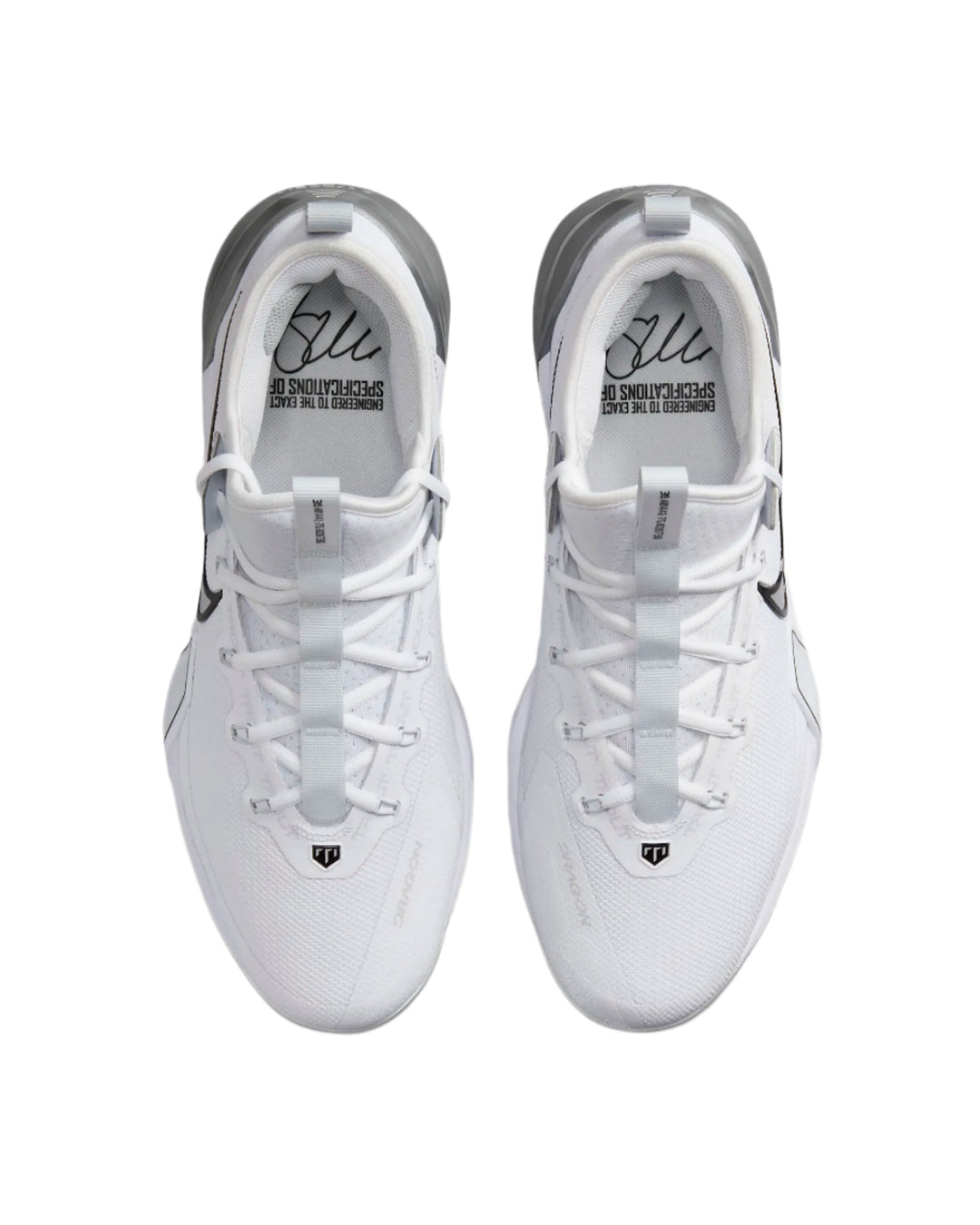 Nike Force Zoom Trout 9 Elite White/Metallic Silver-Black5