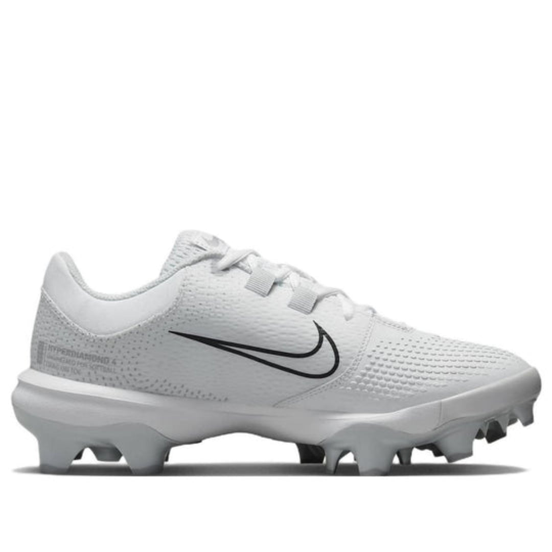 Nike Hyperdiamond 4 Pro MCS Womens Softball Cleats_White/Black1