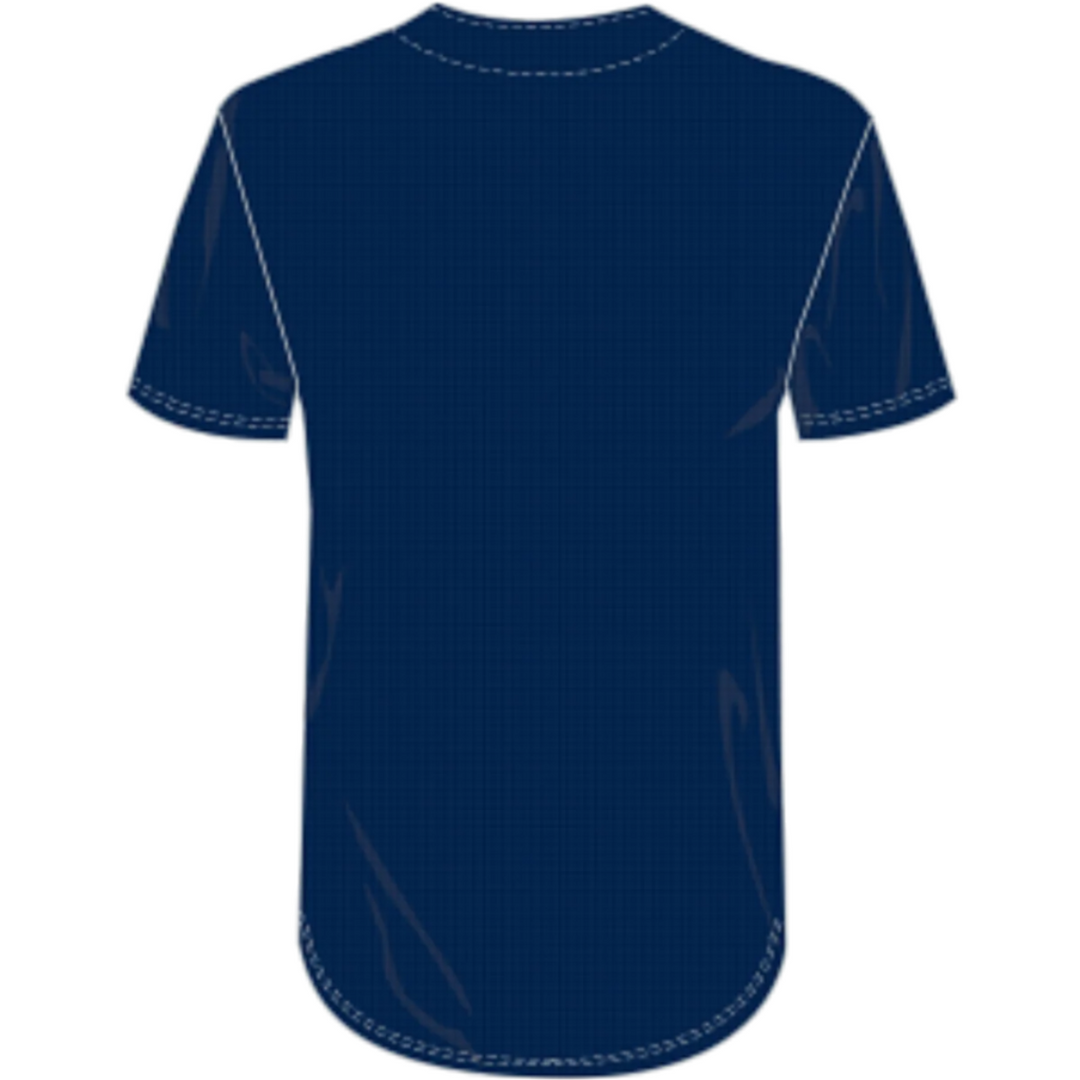 Nike Seattle Mariners Full Button Jersey - Navy1