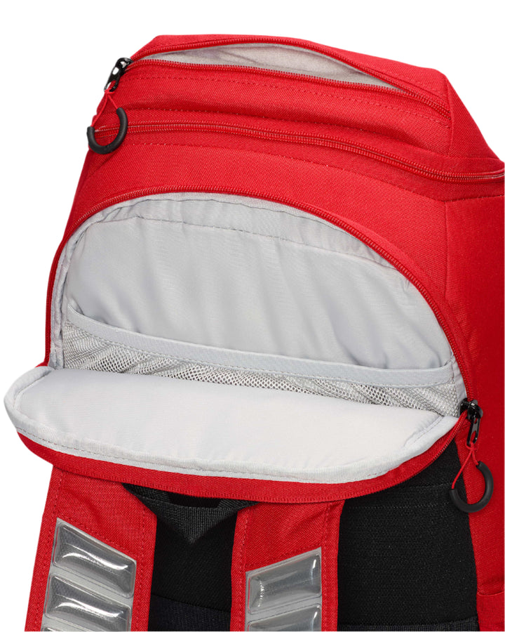 Nike Varsity Elite Basketball Backpack with Ball Compartment and Air Max Shoulder Straps - (HM9965) Red5