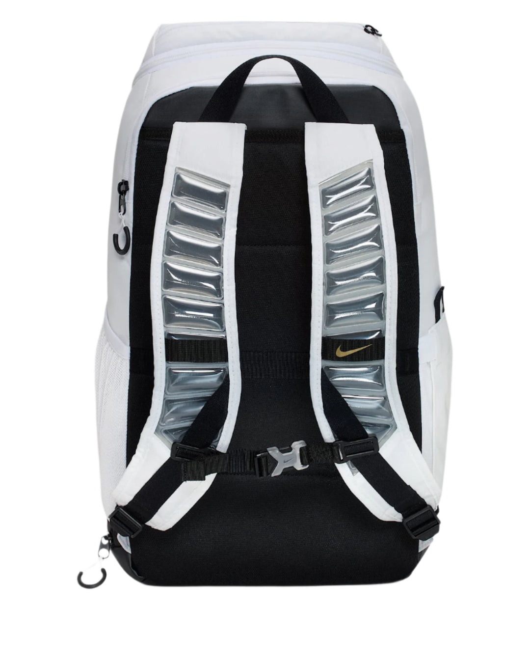 Nike Varsity Elite Basketball Backpack with Ball Compartment and Air Max Shoulder Straps - (HM9965) White2
