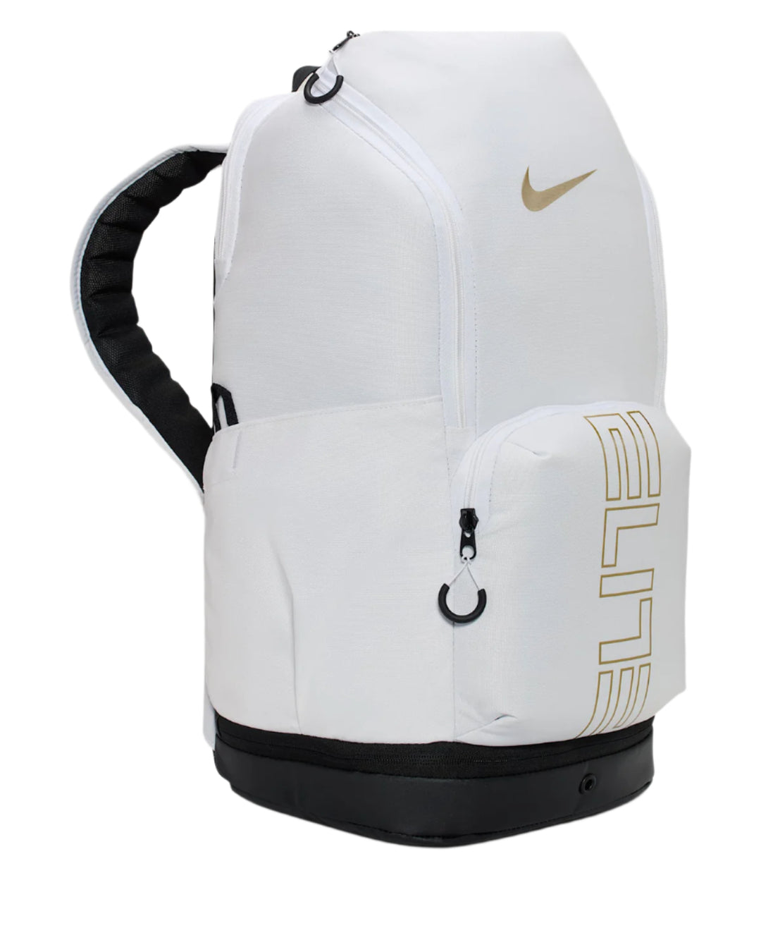 Nike Varsity Elite Basketball Backpack with Ball Compartment and Air Max Shoulder Straps - (HM9965) White3