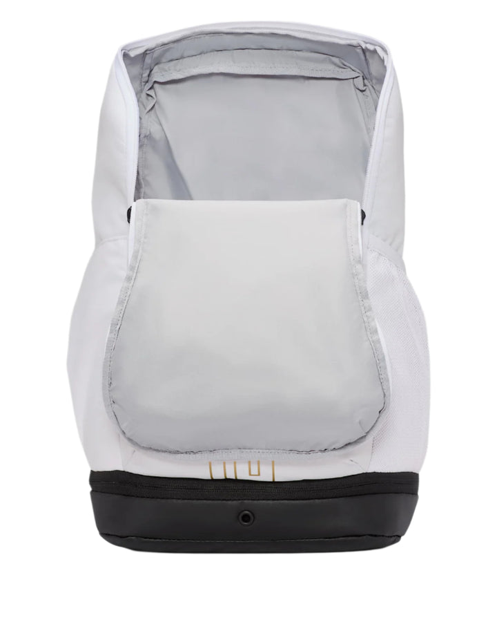 Nike Varsity Elite Basketball Backpack with Ball Compartment and Air Max Shoulder Straps - (HM9965) White4