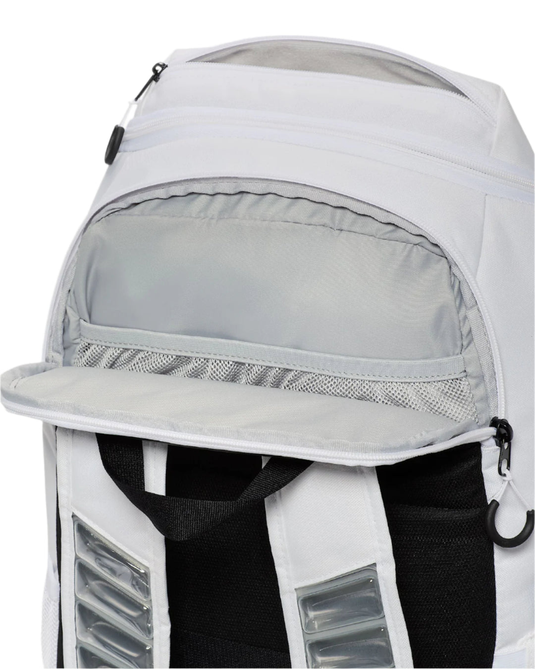 Nike Varsity Elite Basketball Backpack with Ball Compartment and Air Max Shoulder Straps - (HM9965) White5