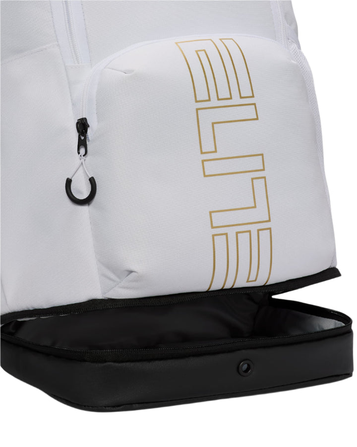 Nike Varsity Elite Basketball Backpack with Ball Compartment and Air Max Shoulder Straps - (HM9965) White6