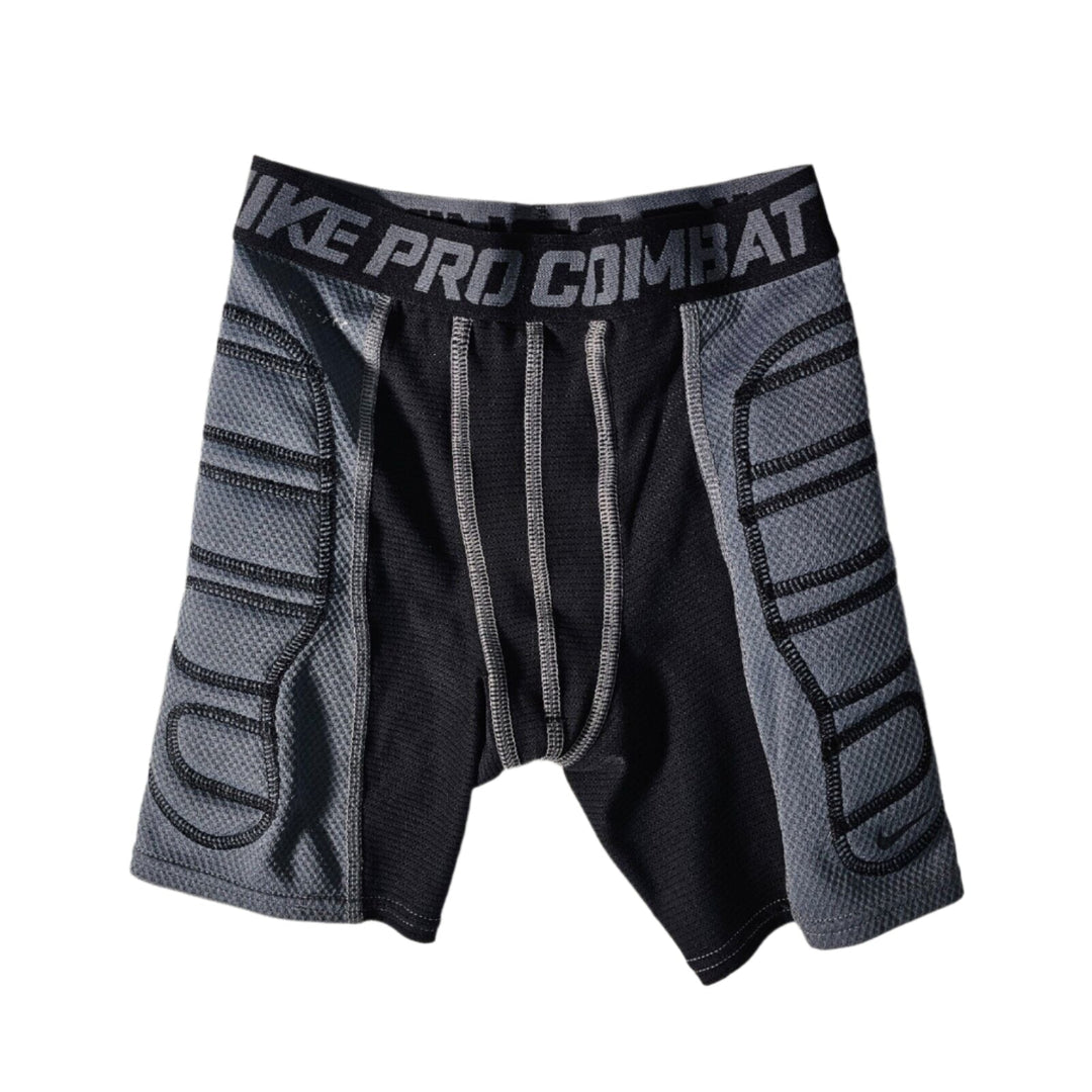 Nike Youth Pro Combat Sliding Shorts - Gray