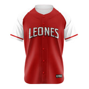 Official Escogido Baseball Jersey Red and White Wilson - Leones del Escogido LIDOM Shirt