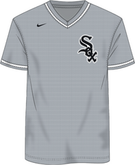 Oversize - Nike Chicago White Sox Men's MLB Institutional V-Neck SS Synthetic Jersey
