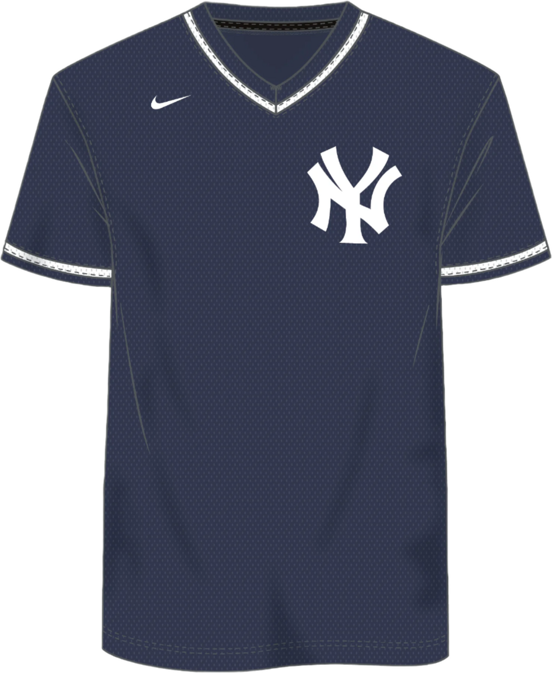 Oversize - Nike New York Yankees Men's MLB Institutional V-Neck SS Synthetic Jersey