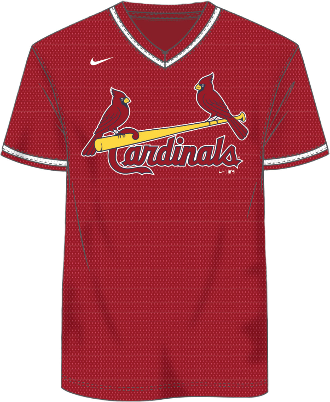 Oversize - Nike St. Louis Cardinals Men's MLB Institutional V-Neck