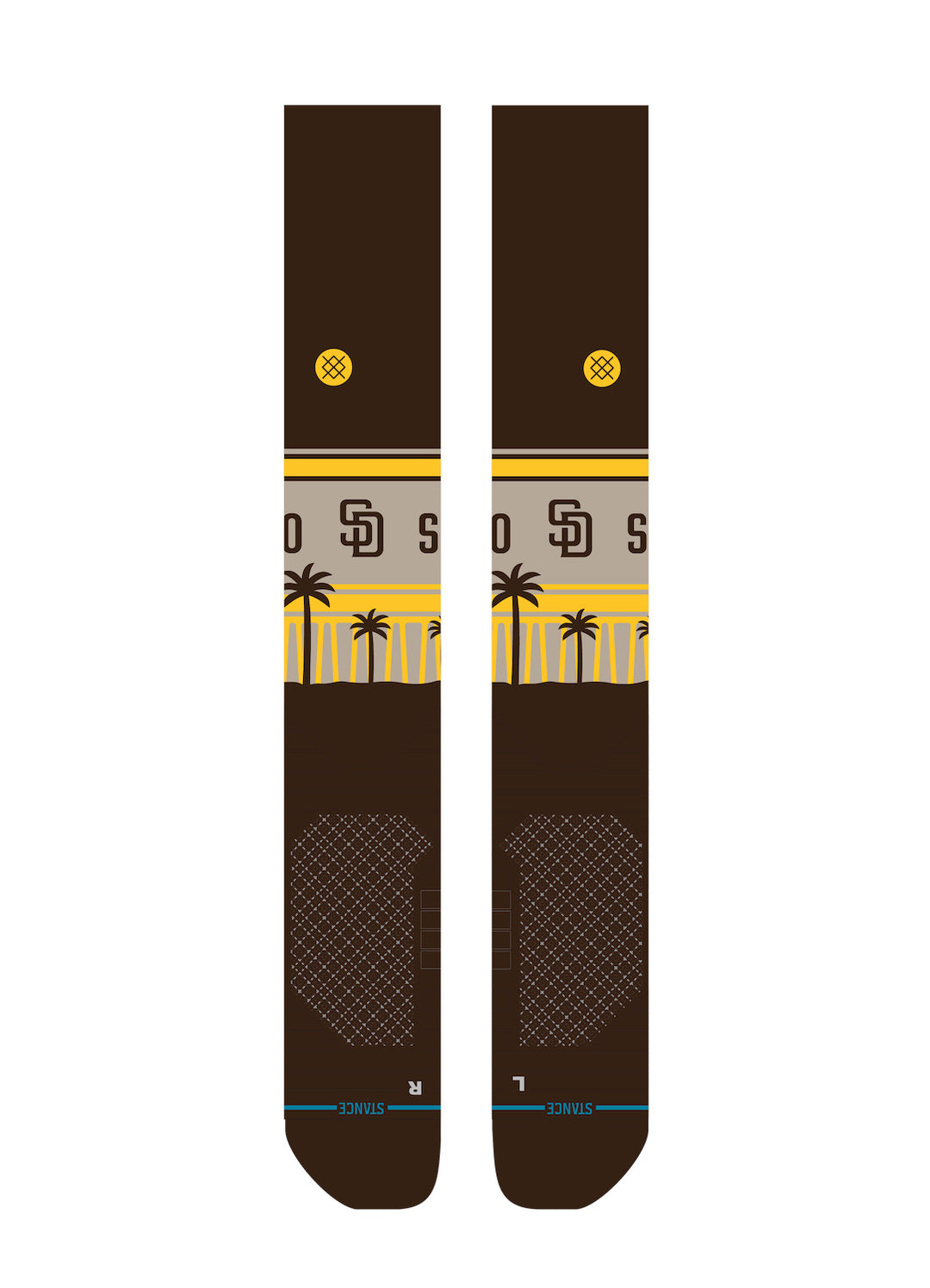 San Diego Padres PALMS OTC Stance Socks – Over-the-Calf, Medium Cushioning