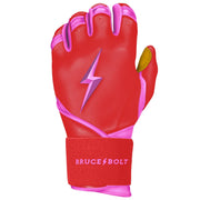 PREMIUM PRO BADER Series Long Cuff Batting Gloves - PINK