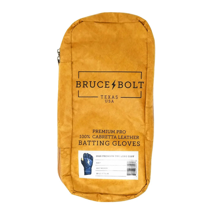 PREMIUM PRO Long Cuff Batting Gloves - NAVY