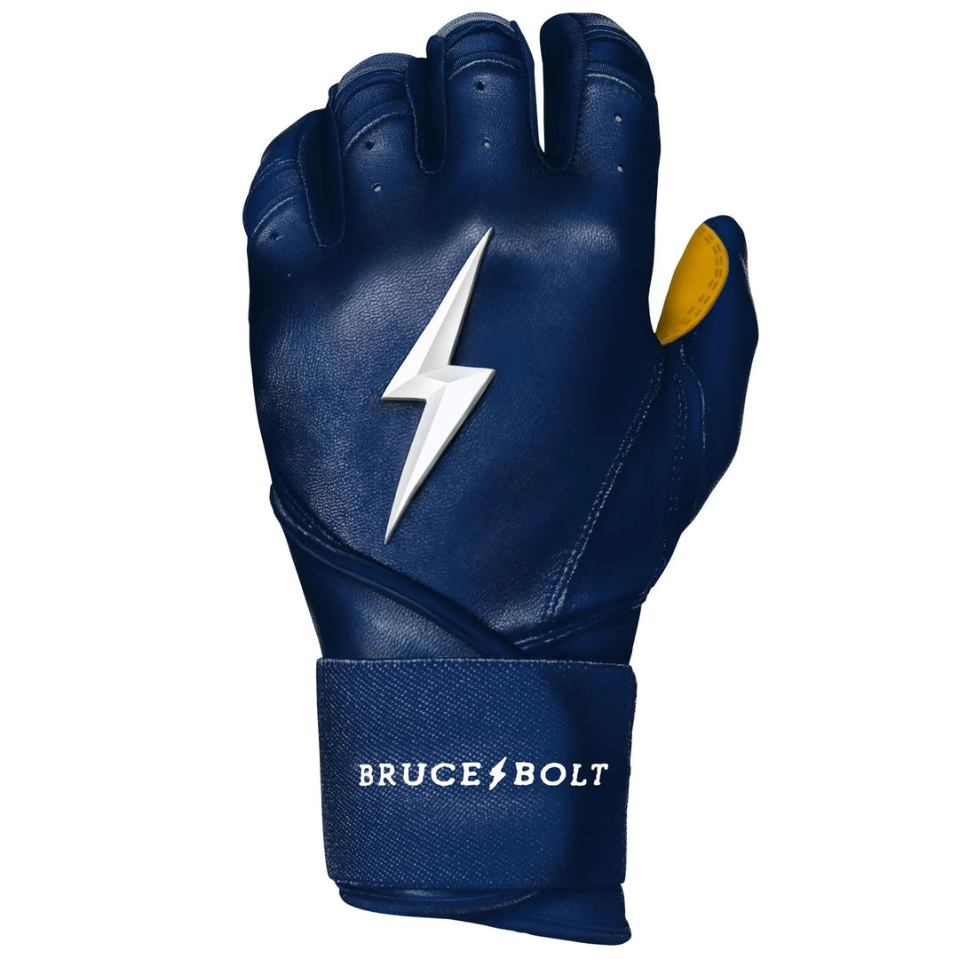 PREMIUM PRO Long Cuff Batting Gloves - NAVY