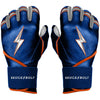 PREMIUM PRO NIMMO Series Long Cuff Batting Gloves - METS BLUE