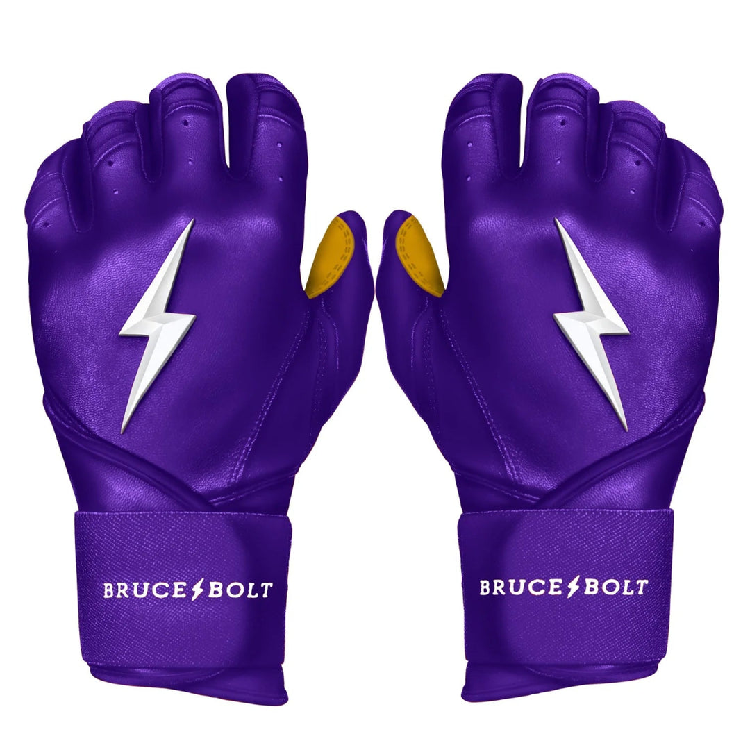 PREMIUM PRO Long Cuff Batting Gloves - PURPLE