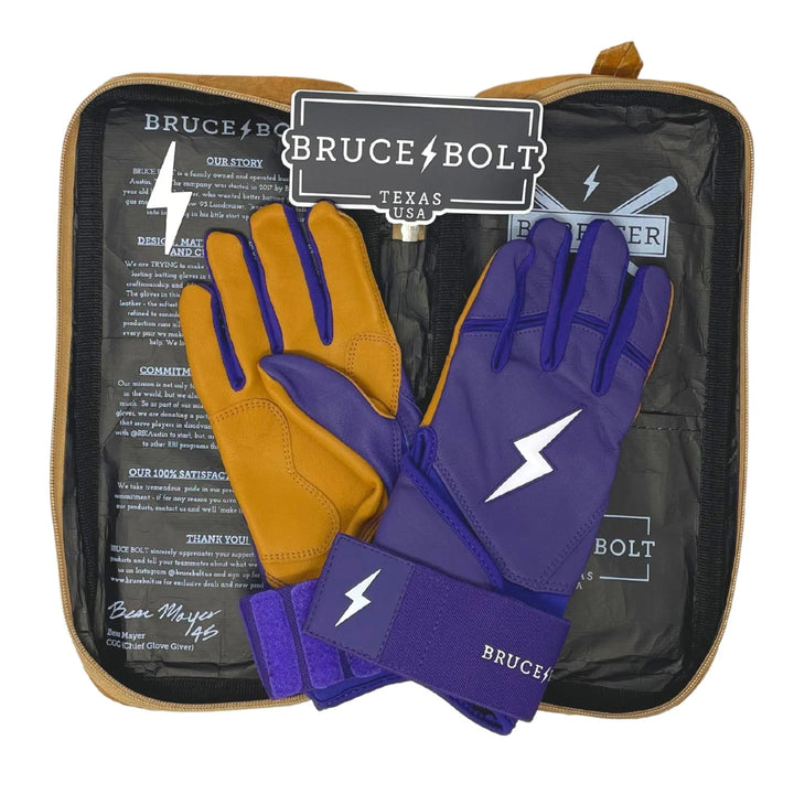 PREMIUM PRO Long Cuff Batting Gloves - PURPLE4