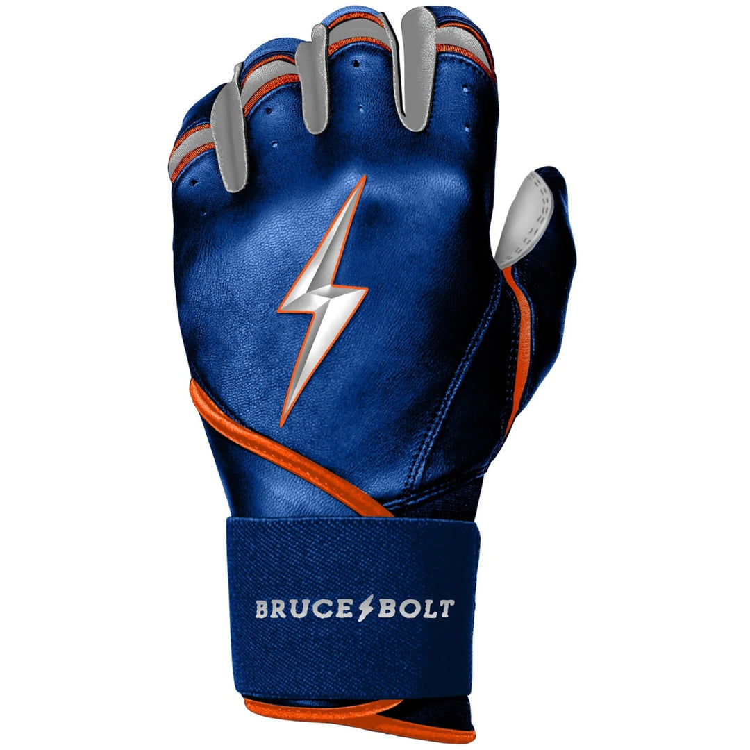 PREMIUM PRO NIMMO Series Long Cuff Batting Gloves - METS BLUE1