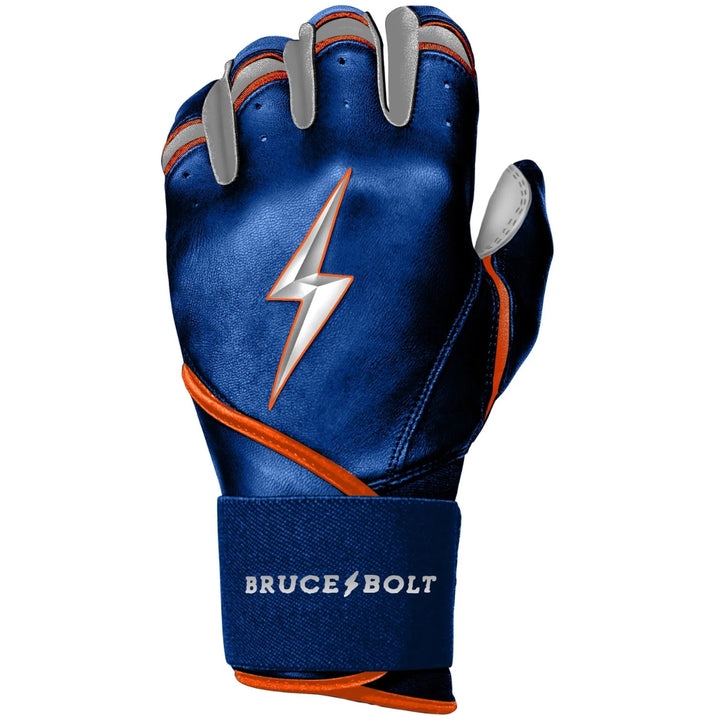 PREMIUM PRO NIMMO Series Long Cuff Batting Gloves - METS BLUE1