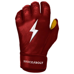 PREMIUM PRO Short Cuff Batting Gloves - MAROON1