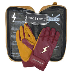 PREMIUM PRO Short Cuff Batting Gloves - MAROON3