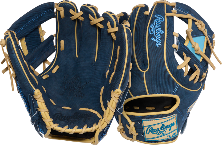 Rawlings PROR314-2XDN Heart of the Hide 11.75” Infield Glove - Denim Gold Glove Club Edition
