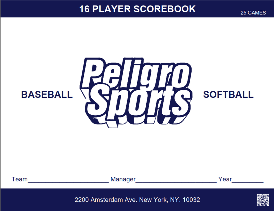 Peligro Sports - Baseball / Softball Scorebook