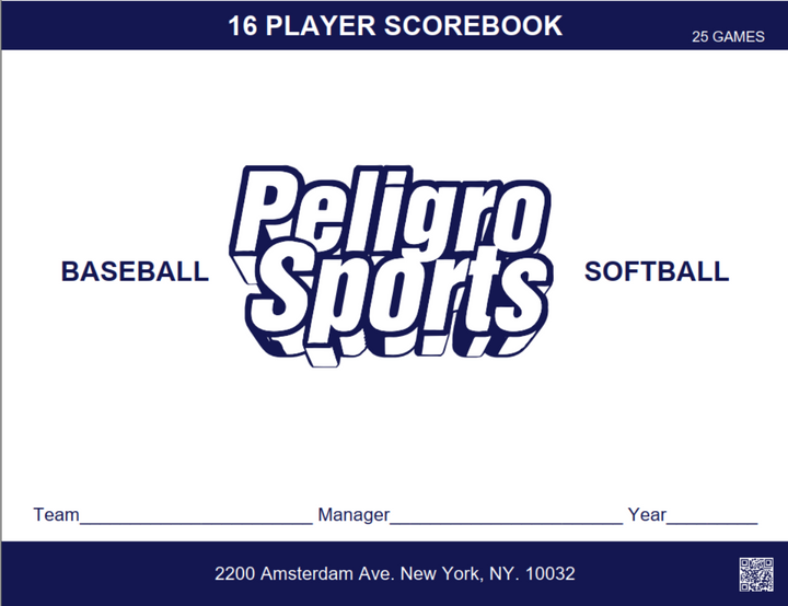 Peligro Sports - Baseball / Softball Scorebook