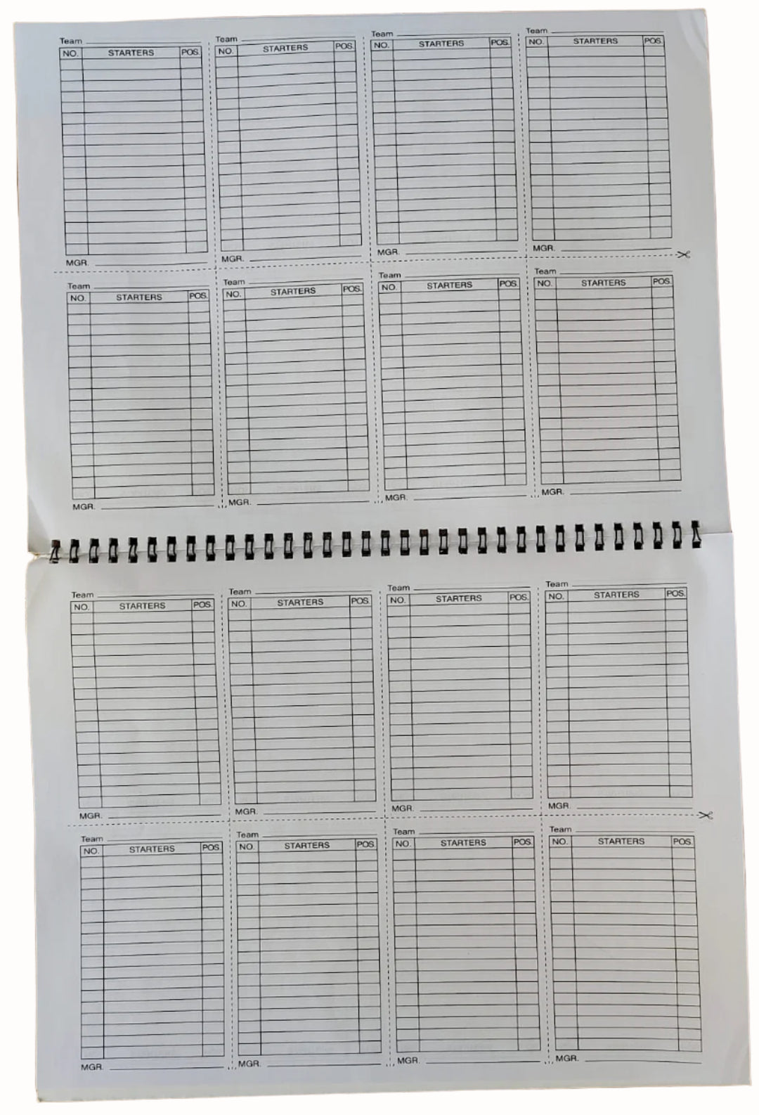 Baseball and Softball Scorebook – Lineup Cards and Game Score Sheets for Coaches, Teams, and Umpires