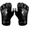 Premium Pro Chrome Series Short Cuff Batting Gloves - Black