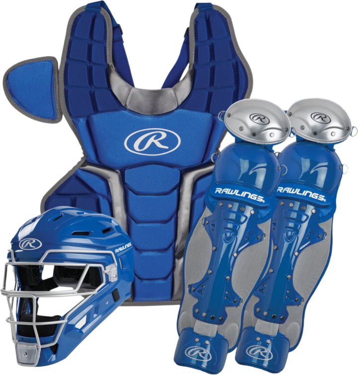 R2CSA-R-110_Rawlings Renegade Youth Catcher's Set_Royal/Silver