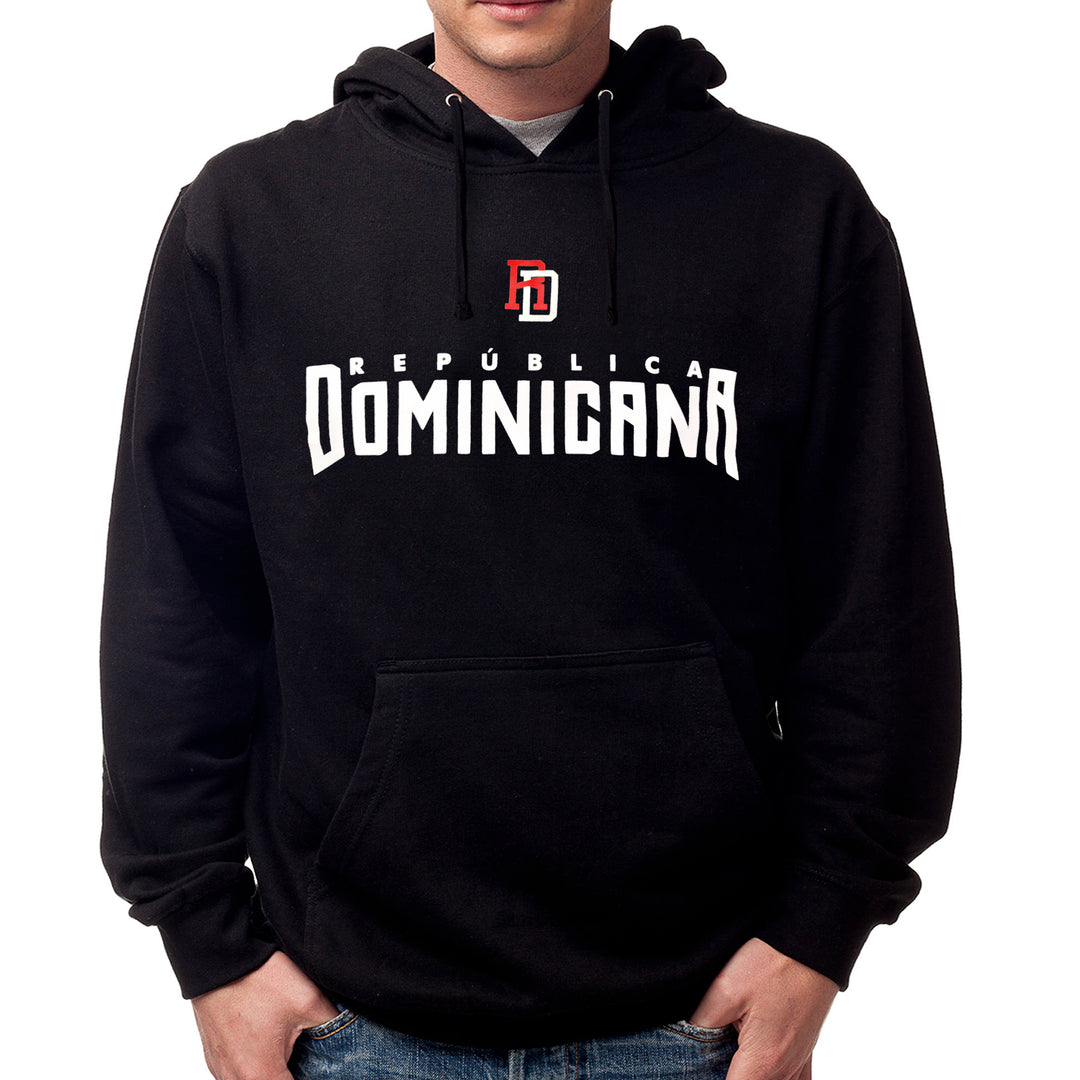 Dominican Republic Pride Hoodie – Black, Red & Blue Edition with Premium Print