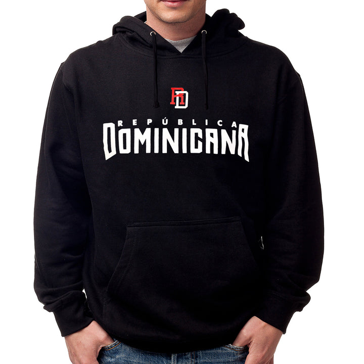 Dominican Republic Pride Hoodie – Black, Red & Blue Edition with Premium Print