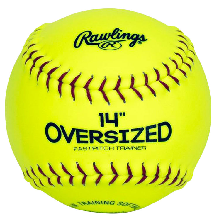 14-Inch Fastpitch Softball Training Ball | Raised Seam Pitch Trainer | Essential Tool for Youth and Adult Pitchers (1 Unity)