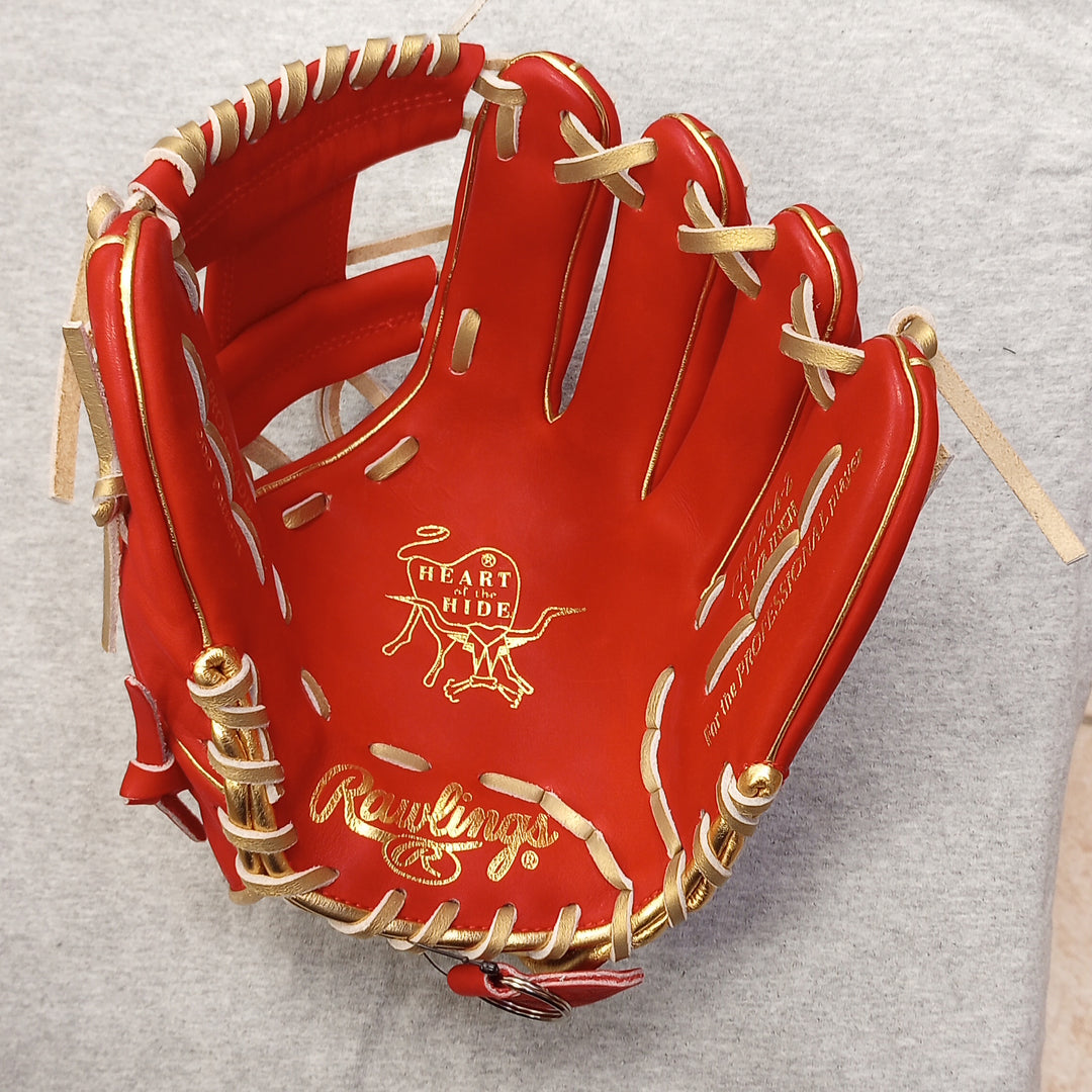 RawlingsHOHCustomPuertoRicoGloveexclusiveedition-PRO204-2righthandthrowinfieldglove11.5inchesredcolorintoside