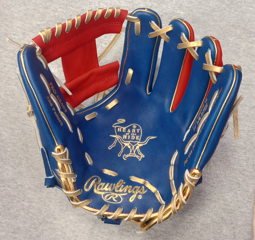 Rawlings Heart of the Hide 11.5 Venezuela Edition Infield Glove – Blue Red Gold