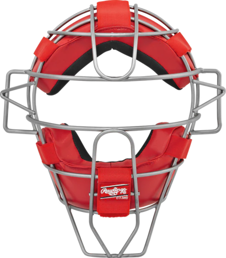 Rawlings Adult Lightweight Hollow Wire Catcher/Umpire Mask_ScarletRed