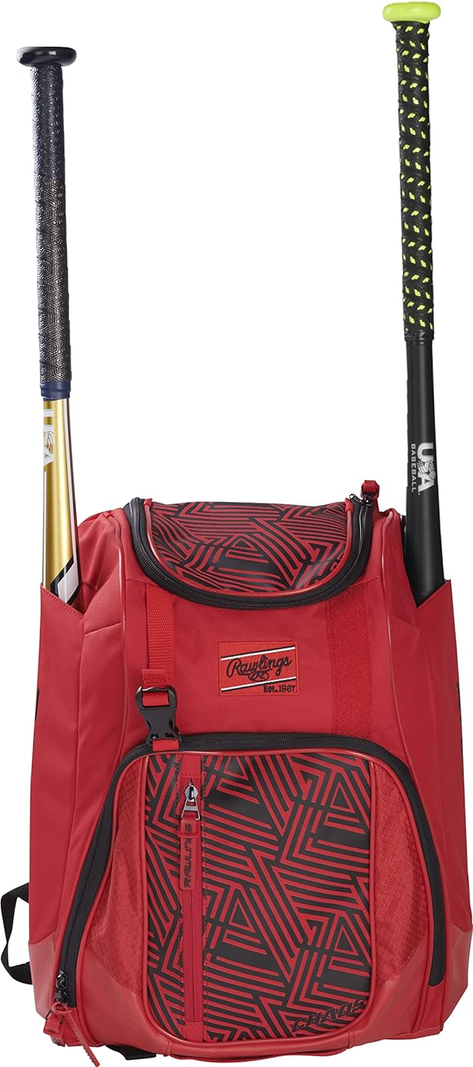 Rawlings Chaos Youth Baseball Softball Backpack – Sleek, Durable Gear Hauler